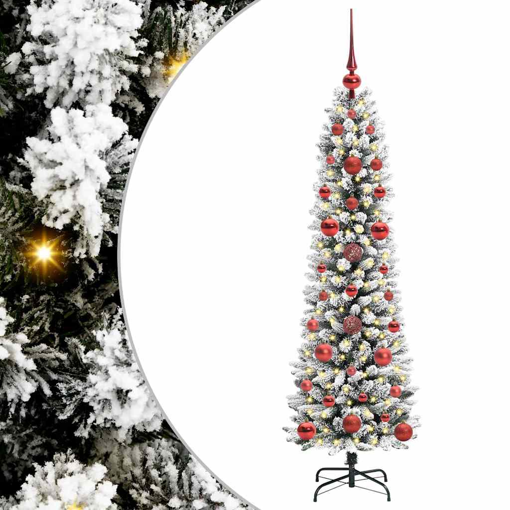 Kunstigt juletræ Hvid 120 cm PVC og metal og plast