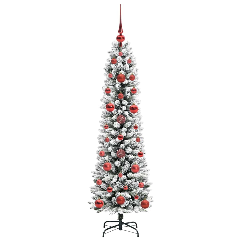 Kunstigt juletræ Hvid 120 cm PVC og metal og plast