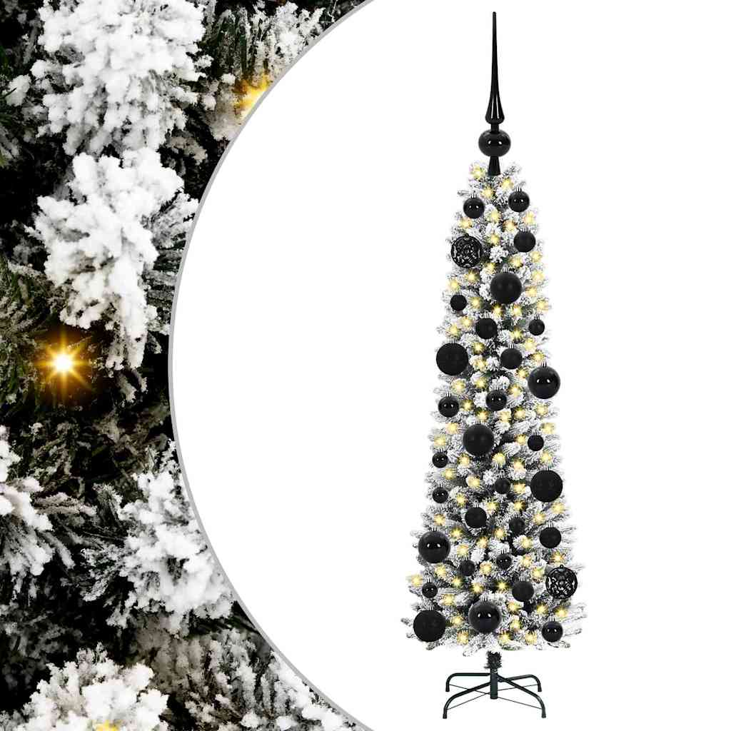 Kunstigt juletræ Hvid 120 cm PVC og metal og plast
