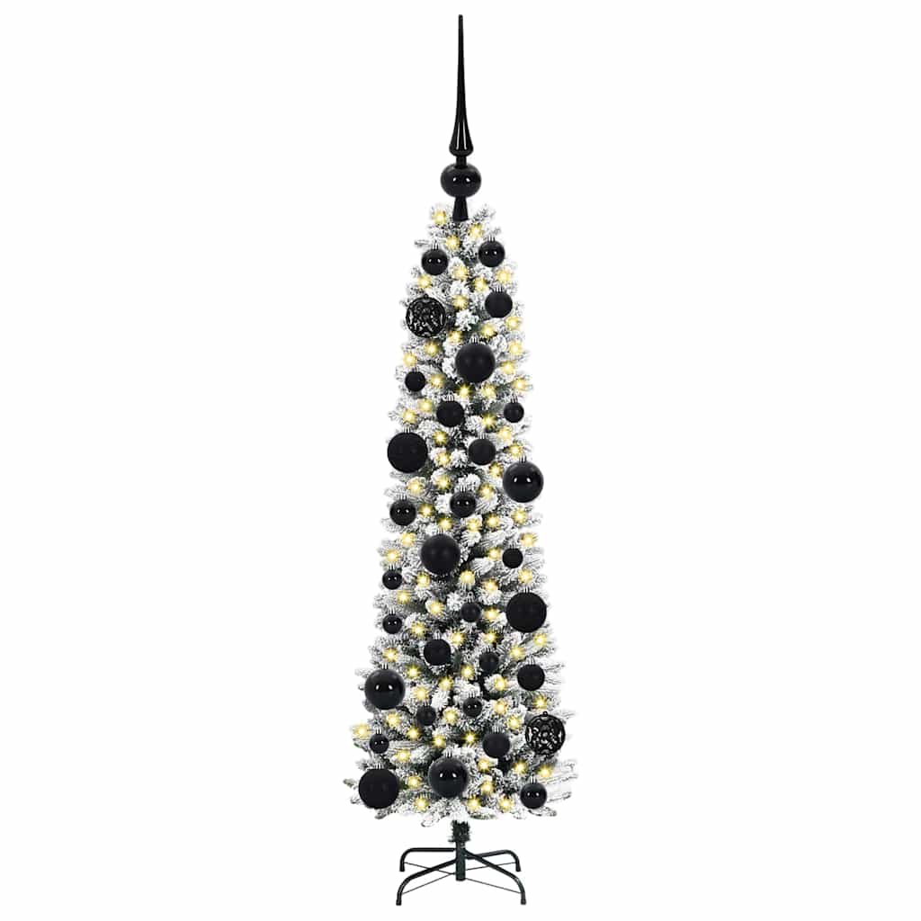 Kunstigt juletræ Hvid 120 cm PVC og metal og plast