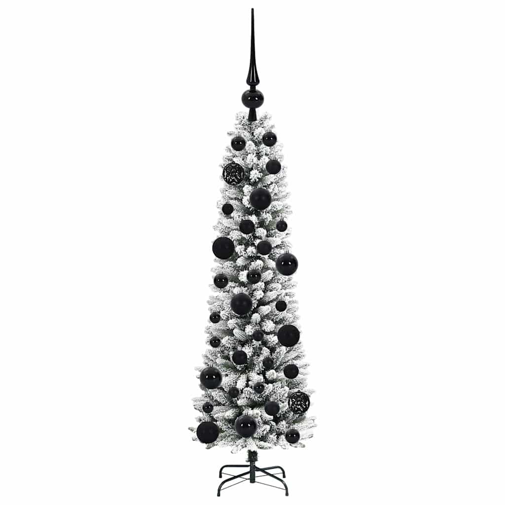 Kunstigt juletræ Hvid 120 cm PVC og metal og plast