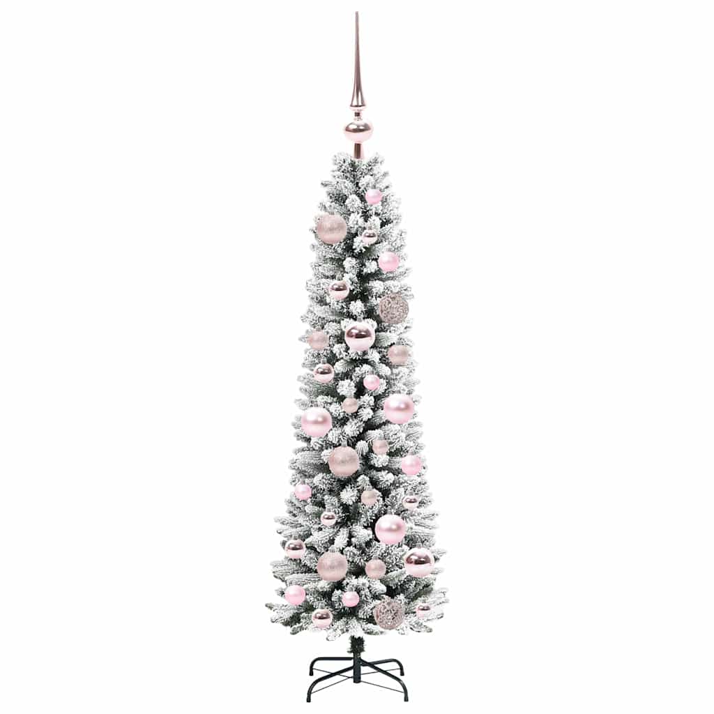 Kunstigt juletræ Hvid 120 cm PVC og metal og plast
