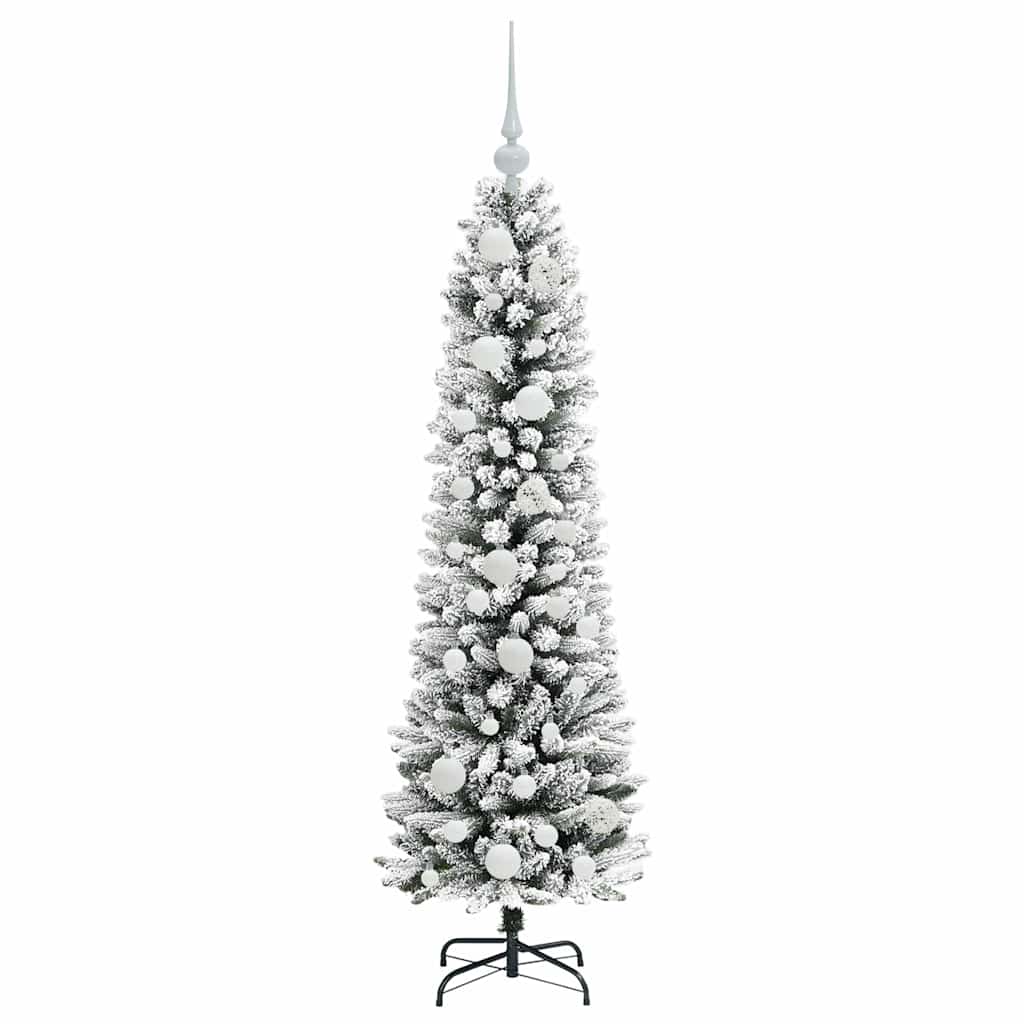 Kunstigt juletræ Hvid 120 cm PVC og metal og plast