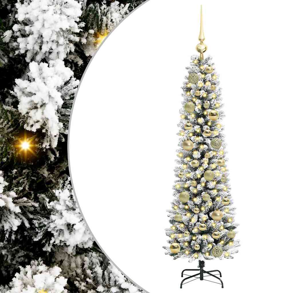 Kunstigt juletræ Hvid 120 cm PVC og metal og plast