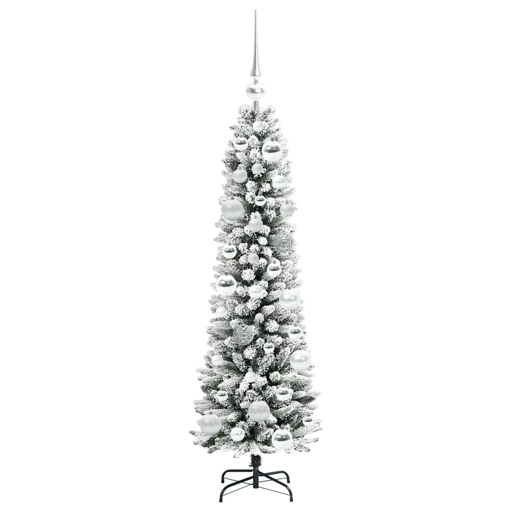 Kunstigt juletræ Hvid 120 cm PVC og metal og plast