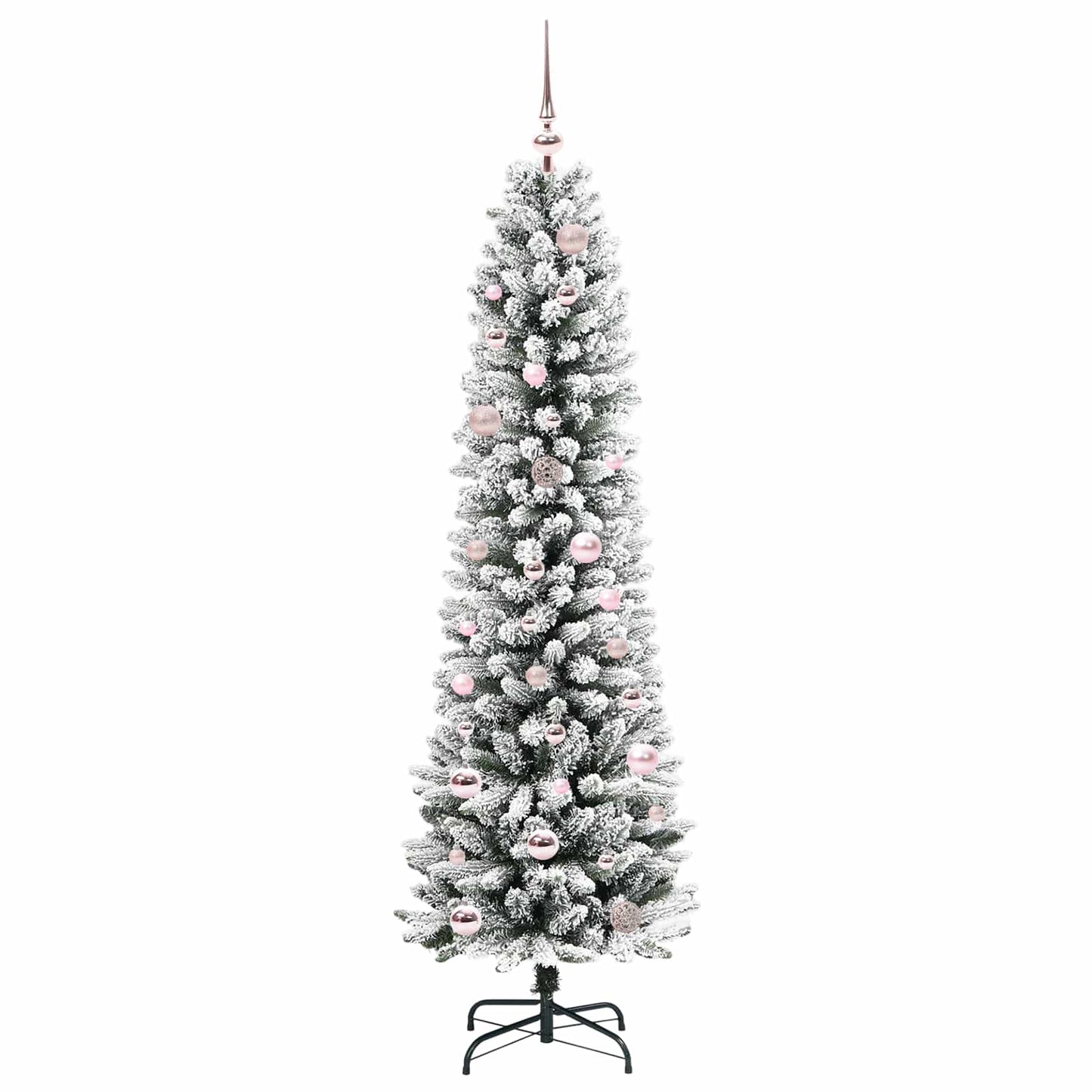 Kunstigt juletræ Hvid 150 cm PVC og metal og plast