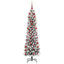Kunstigt juletræ Hvid 180 cm PVC og metal og plast