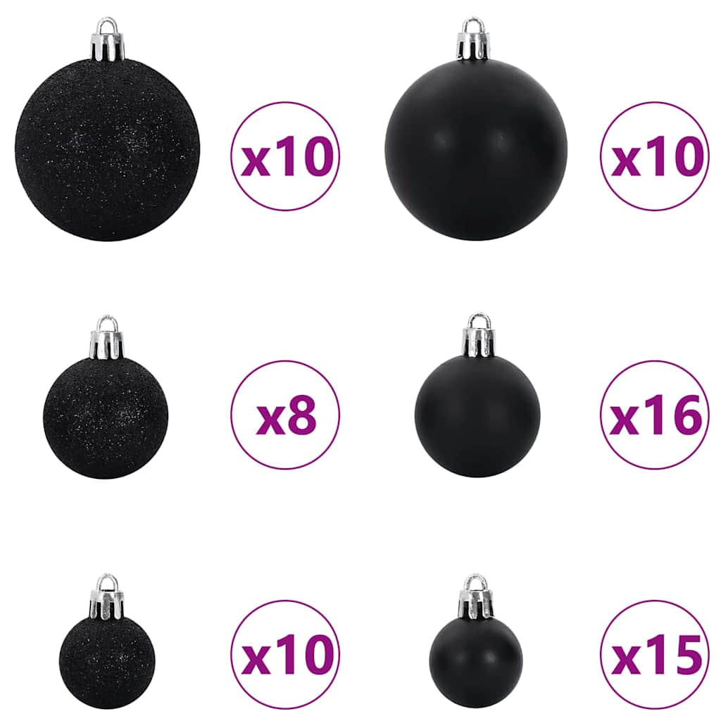 Kunstigt juletræ Hvid 180 cm PVC og metal og plast