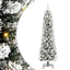 Kunstigt juletræ Hvid 180 cm PVC og metal og plast