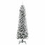 Kunstigt juletræ Hvid 180 cm PVC og metal og plast