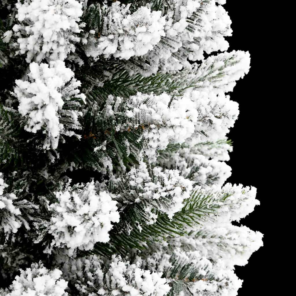 Kunstigt juletræ Hvid 240 cm PVC og metal og plast