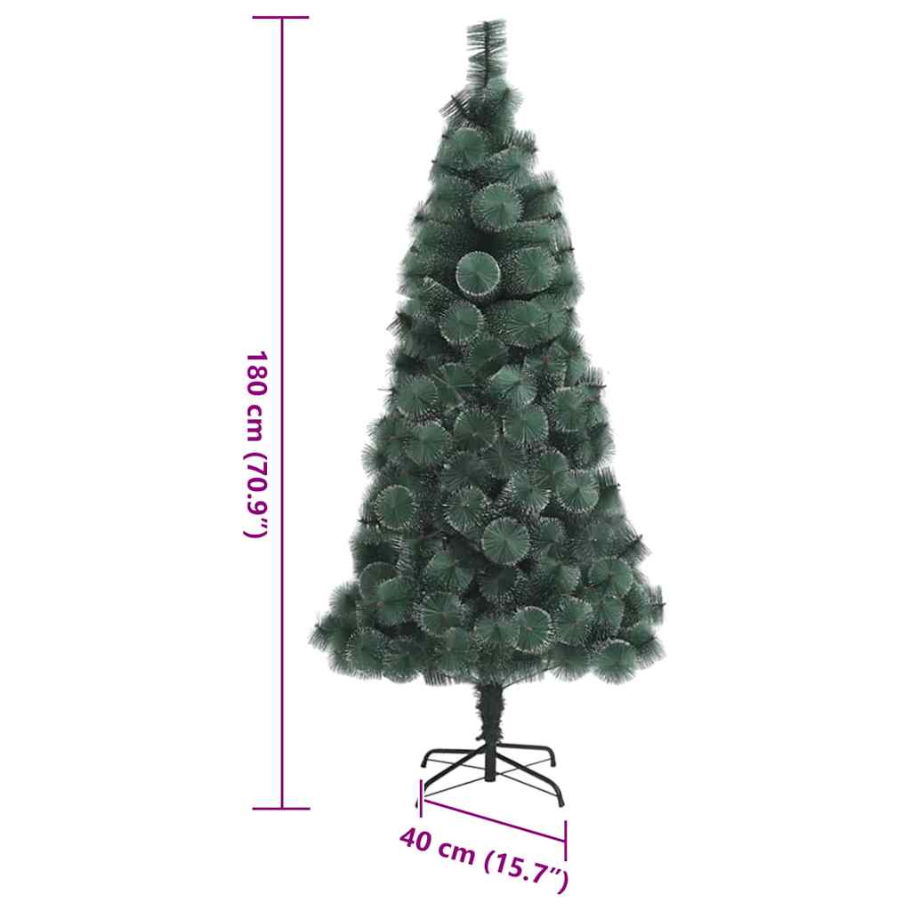 Kunstigt forudbelyst juletræ Grøn 180 cm PET