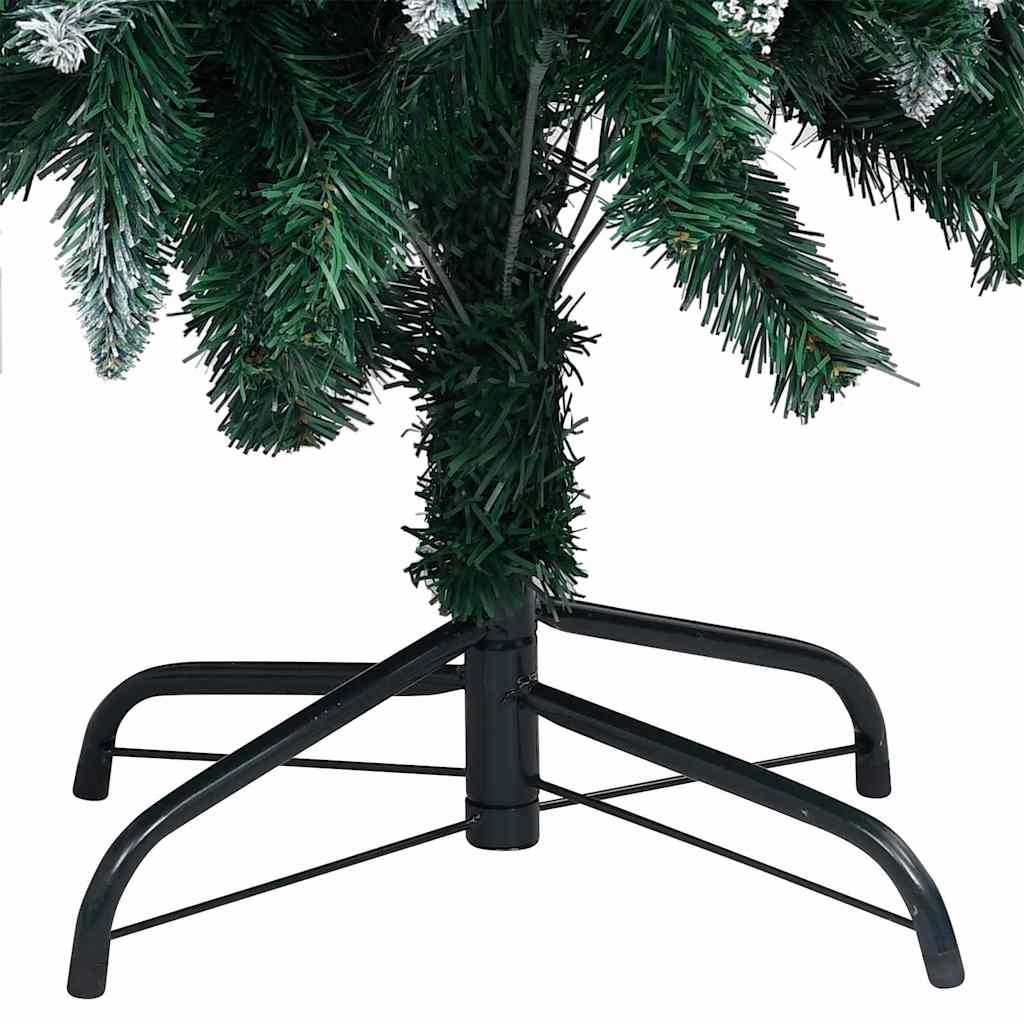 Kunstigt juletræ med stativ Grøn 150 cm PVC og Stål og Plastik
