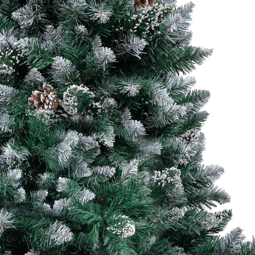 Kunstigt juletræ med stativ Grøn 150 cm PVC og Stål og Plastik