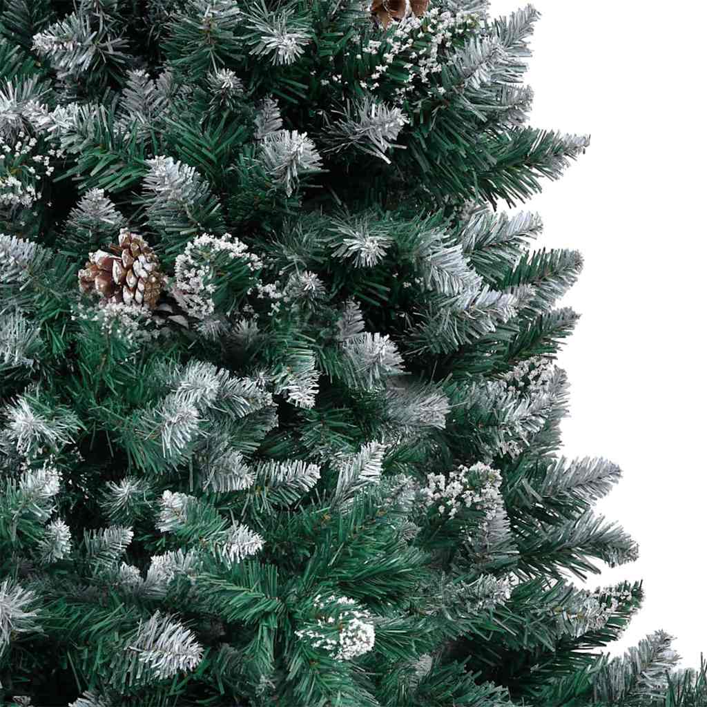 Kunstigt juletræ med stativ Grøn 180 cm PVC og Stål og Plastik