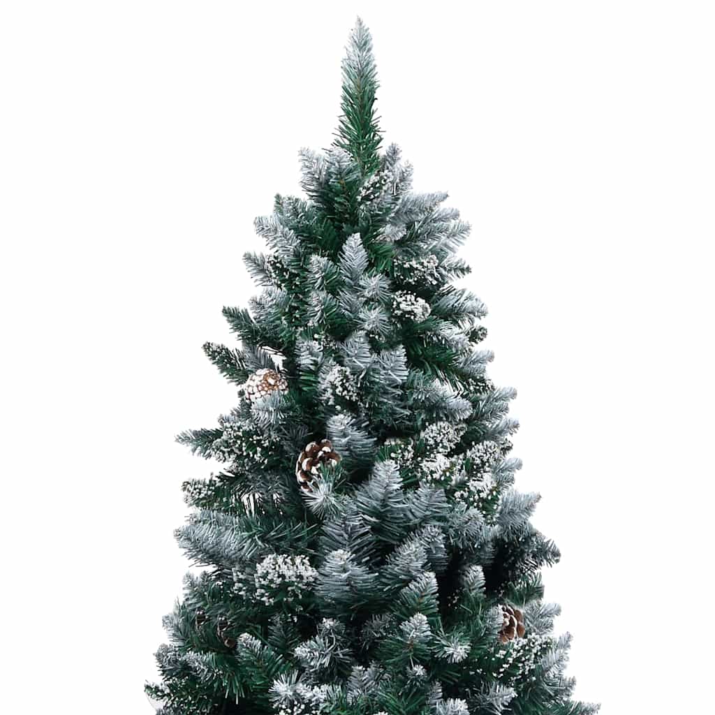 Kunstigt juletræ med stativ Grøn 180 cm PVC og Stål og Plastik