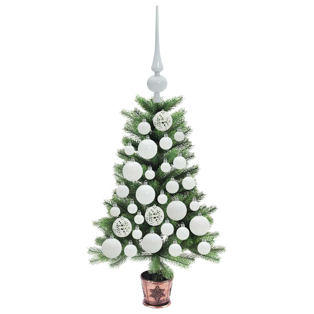 Juletræ med 150 LED'er med stativ Grøn 65 cm PE