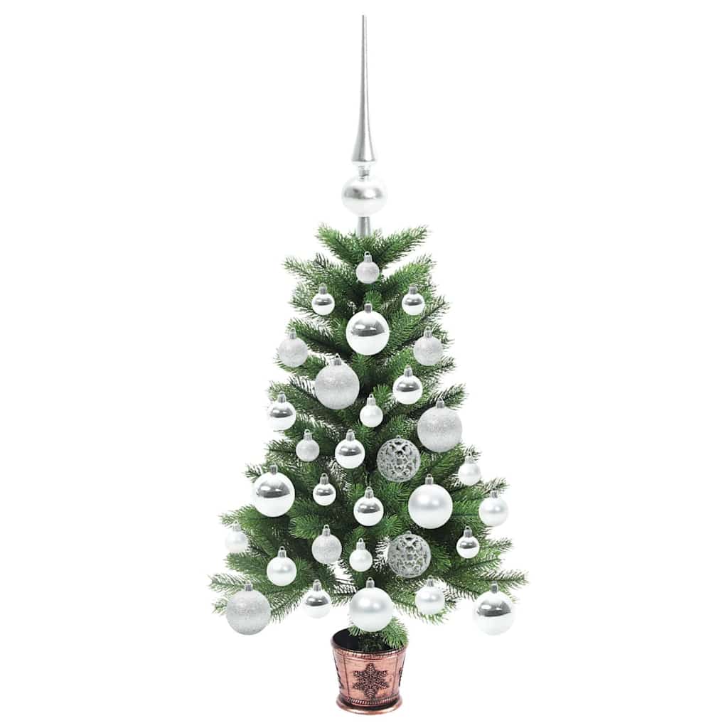 Juletræ med 150 LED'er med stativ Grøn 65 cm PE
