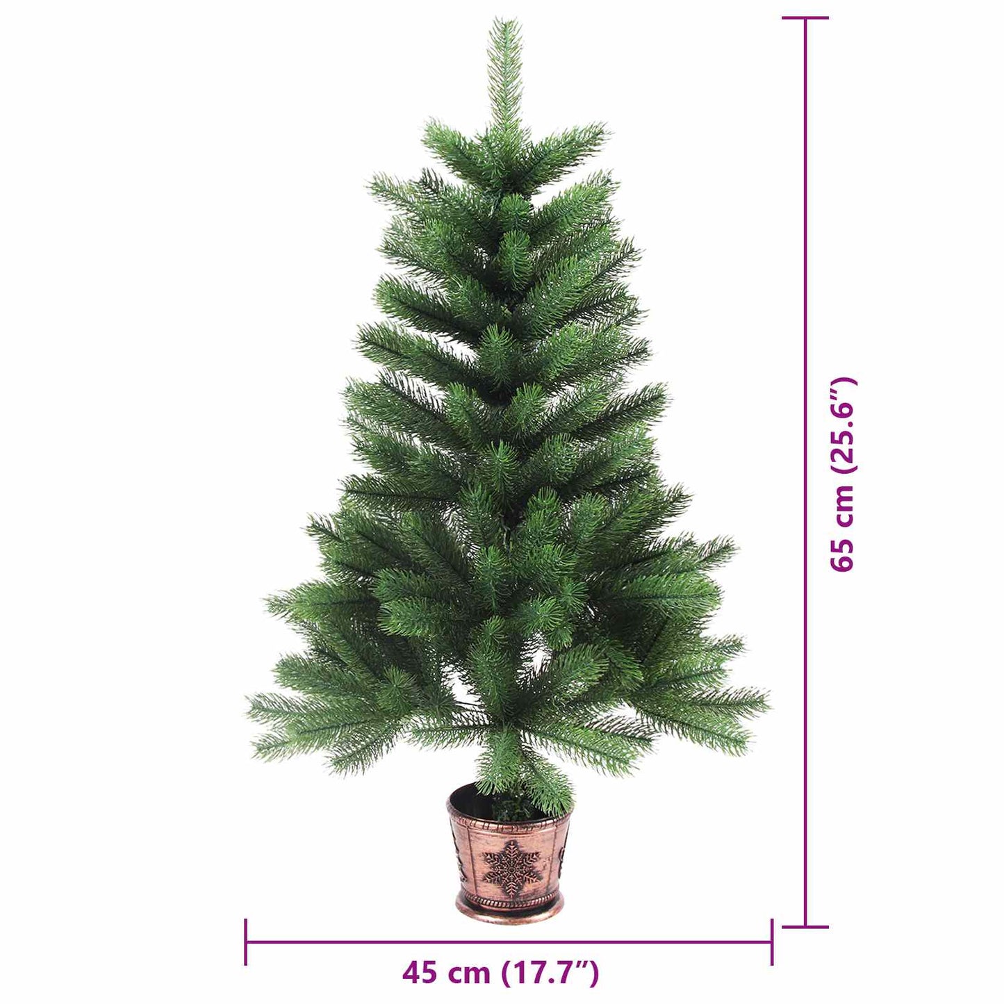 Juletræ med 150 LED'er med stativ Grøn 65 cm PE
