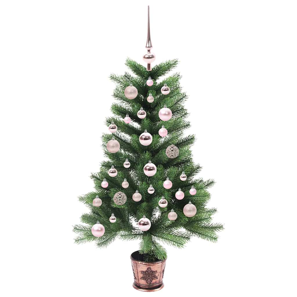 Juletræ med 150 LED'er med stativ Grøn 90 cm PE