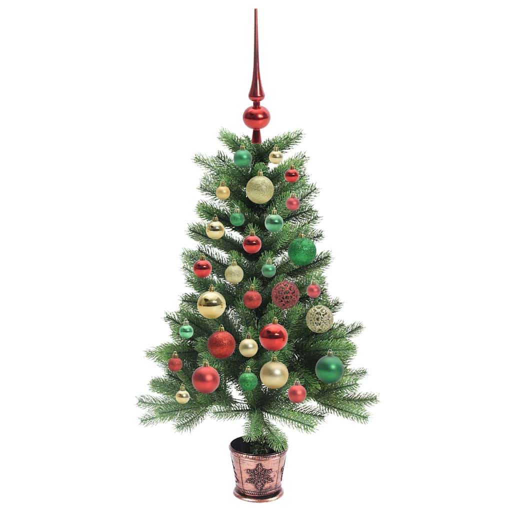 Juletræ med 150 LED'er med stativ Grøn 90 cm PE