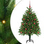 Juletræ med 150 LED'er med stativ Grøn 120 cm PE