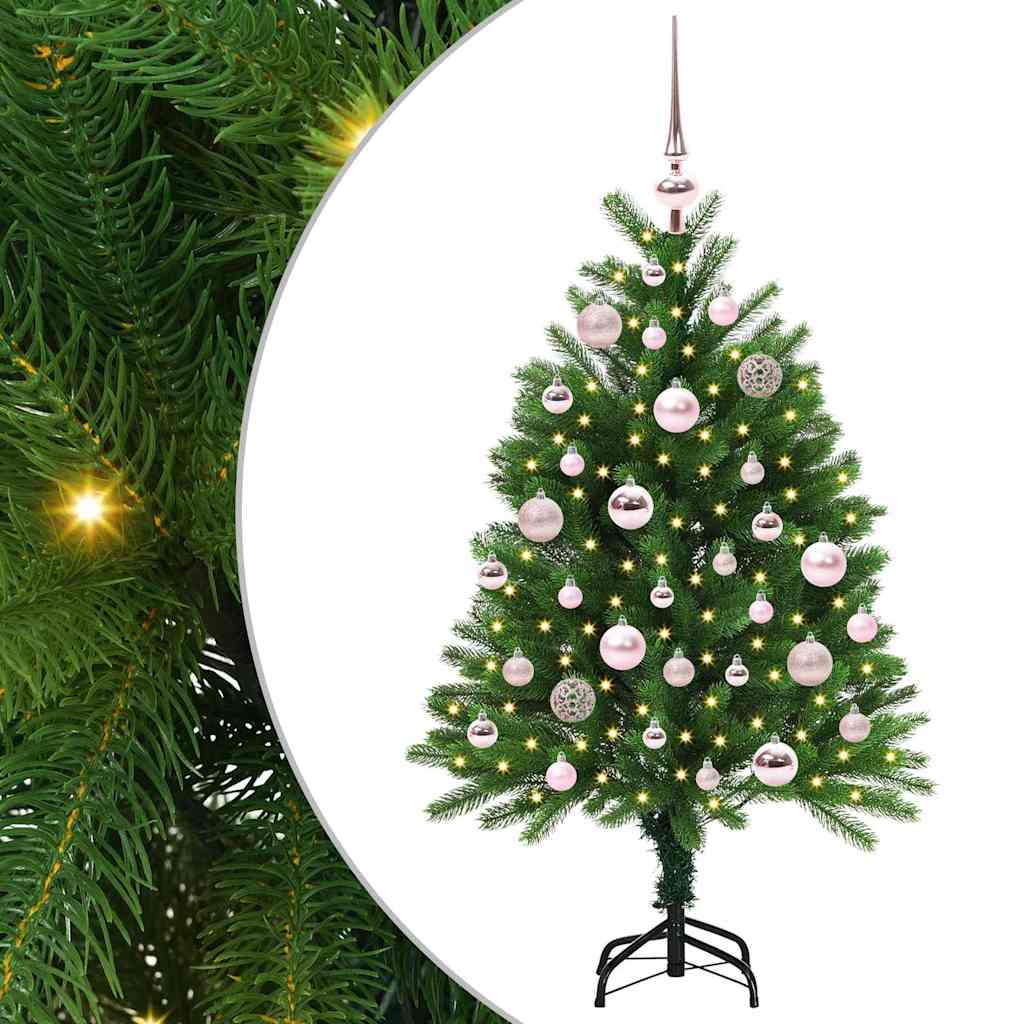 Juletræ med 150 LED'er med stativ Grøn 120 cm PE