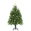 Juletræ med 150 LED'er med stativ Grøn 120 cm PE