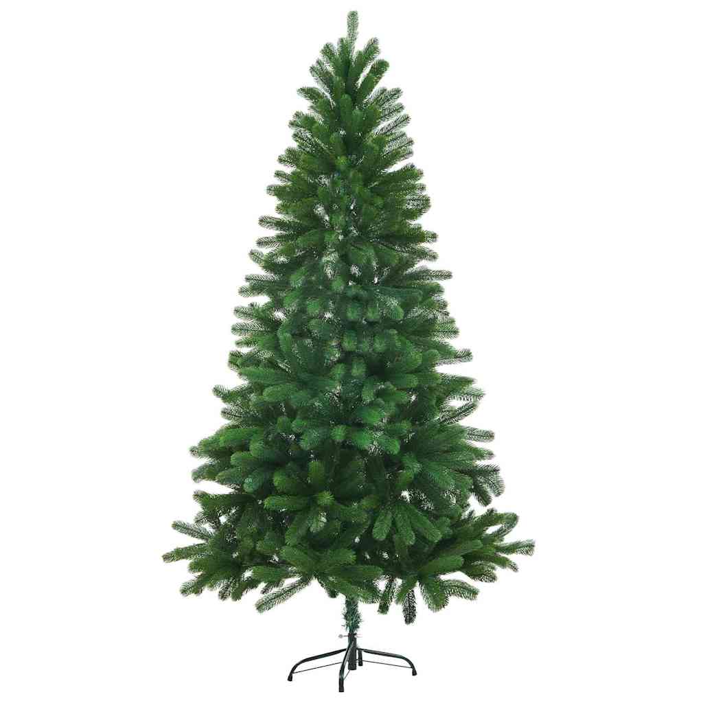 Juletræ med 150 LED'er med stativ Grøn 150 cm PE
