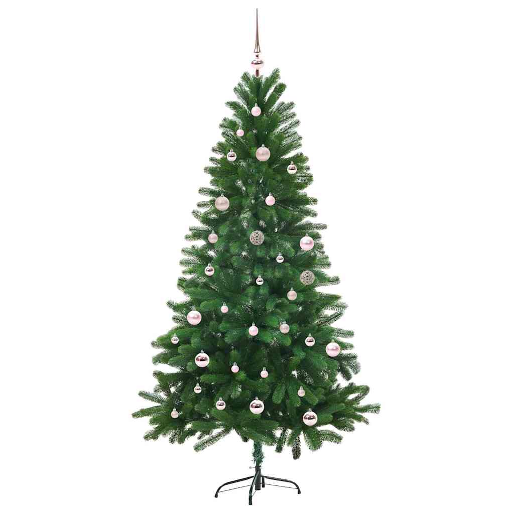 Juletræ med 150 LED'er med stativ Grøn 150 cm PE