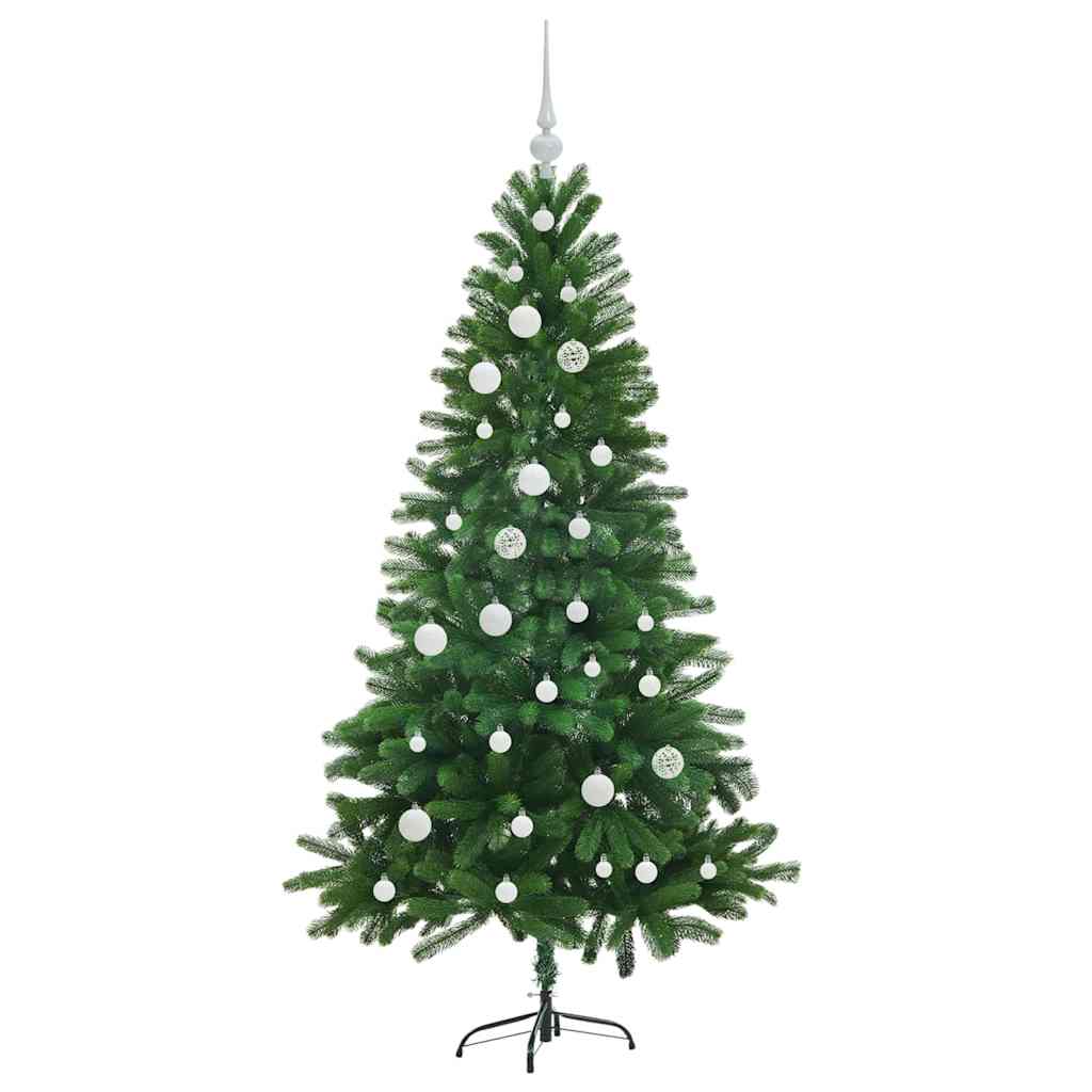 Juletræ med 150 LED'er med stativ Grøn 150 cm PE