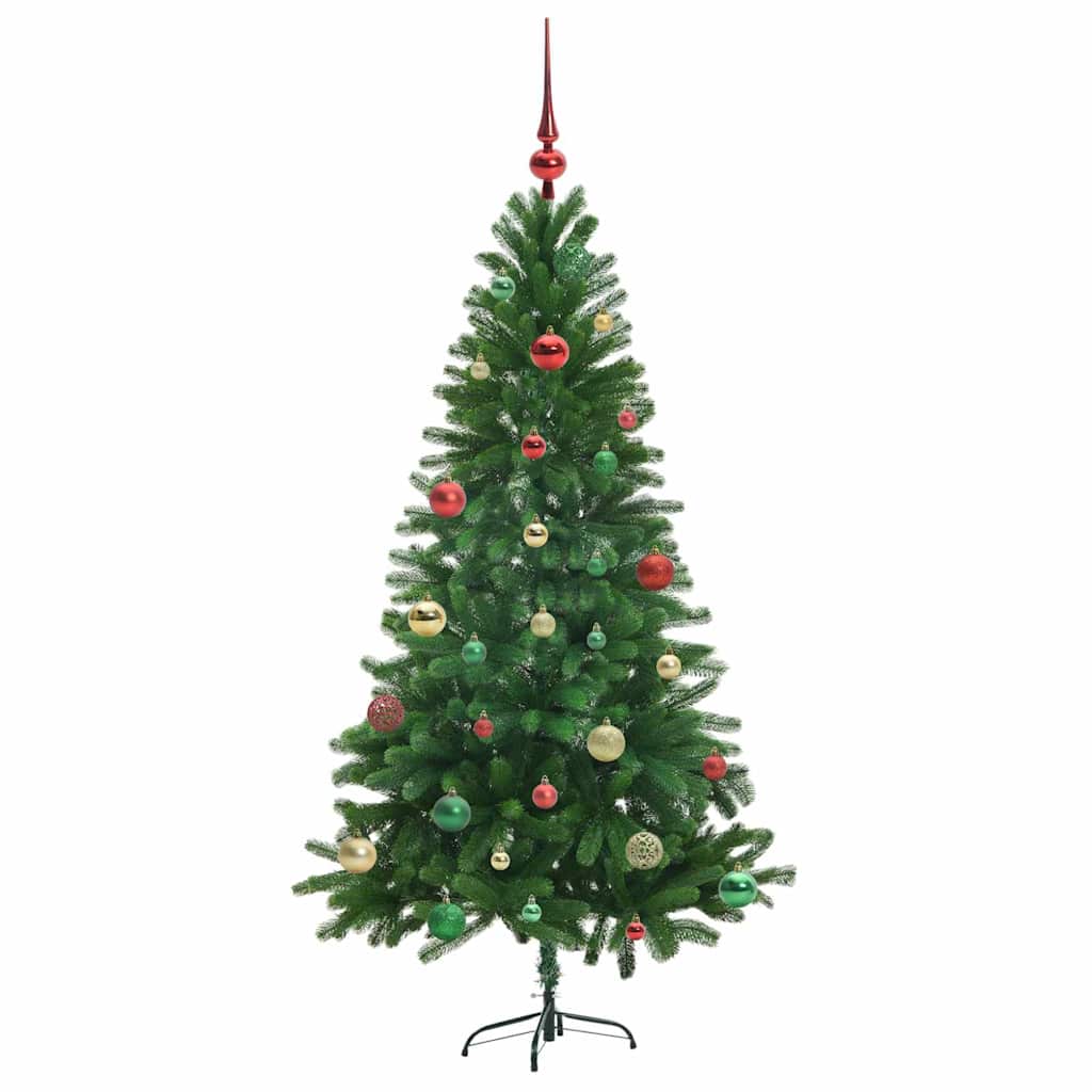 Juletræ med 150 LED'er med stativ Grøn 150 cm PE