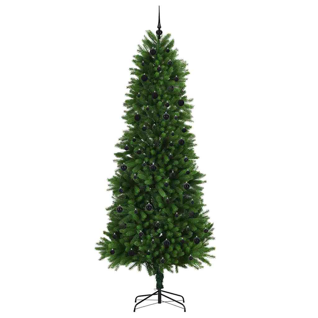 Juletræ med 300 LED'er med stativ Grøn 240 cm PE