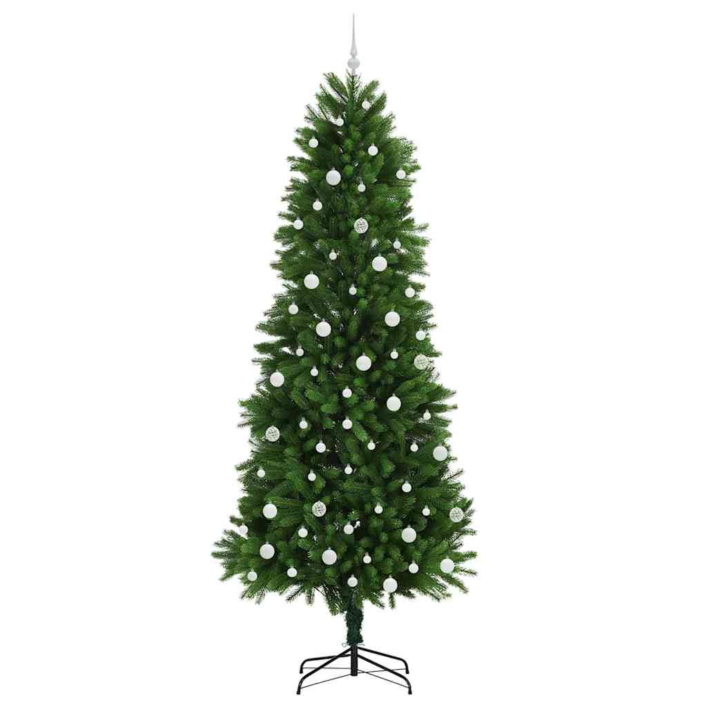 Juletræ med 300 LED'er med stativ Grøn 240 cm PE