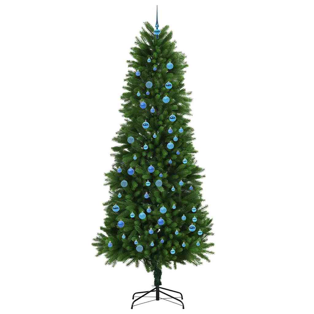 Juletræ med 300 LED'er med stativ Grøn 240 cm PE
