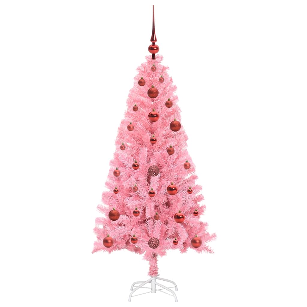 Juletræ Lyserød 120 cm PVC