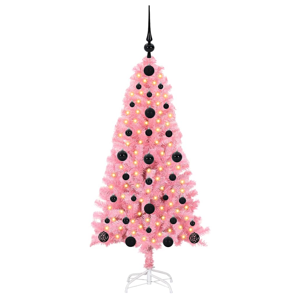Juletræ Lyserød 120 cm PVC