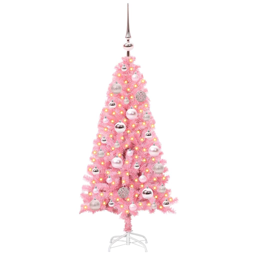 Juletræ Lyserød 120 cm PVC