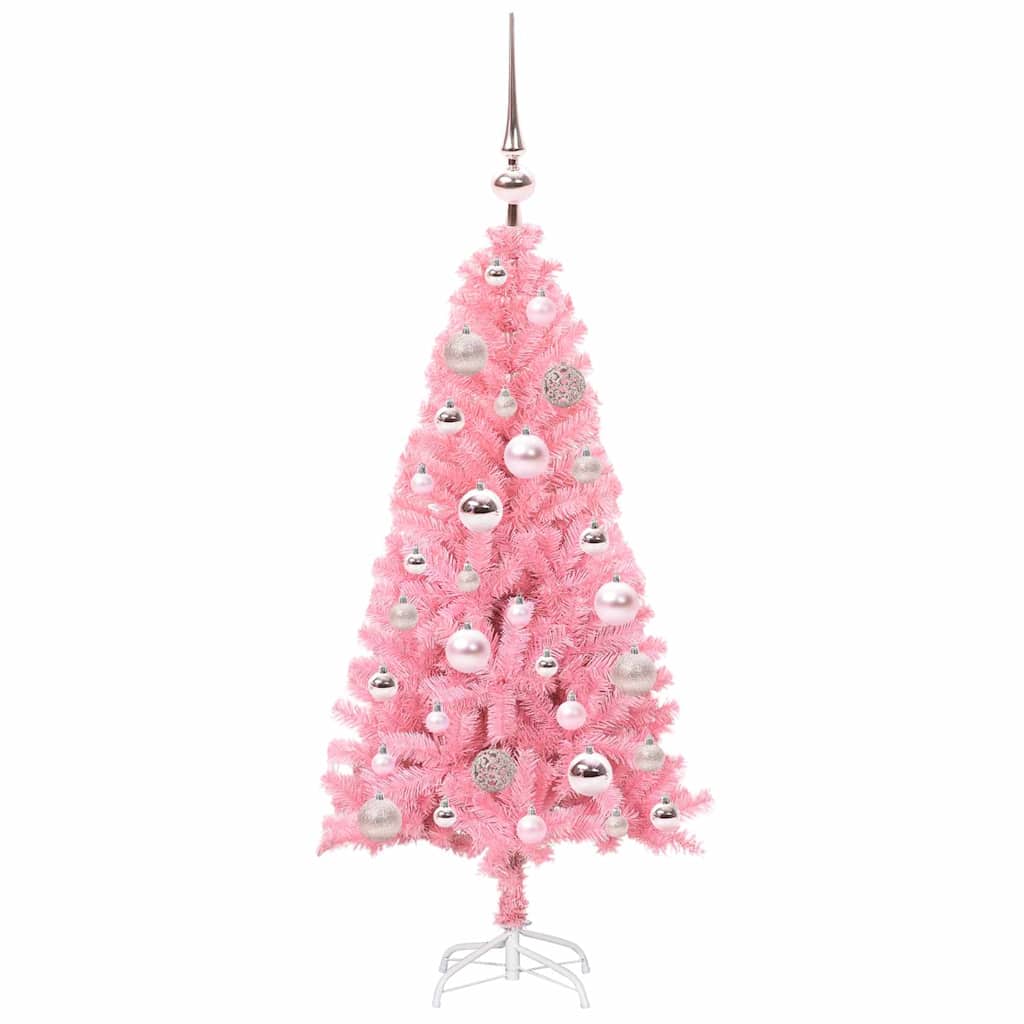 Juletræ Lyserød 120 cm PVC