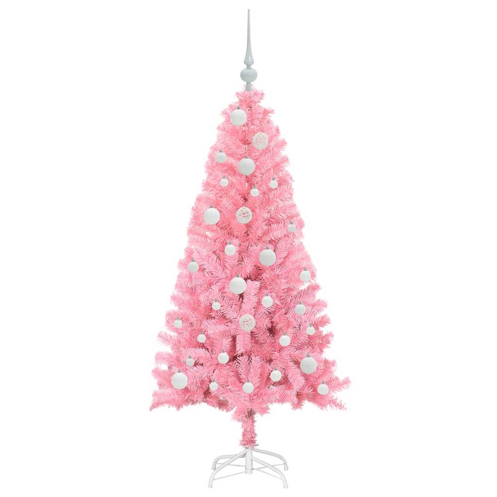 Juletræ Lyserød 120 cm PVC