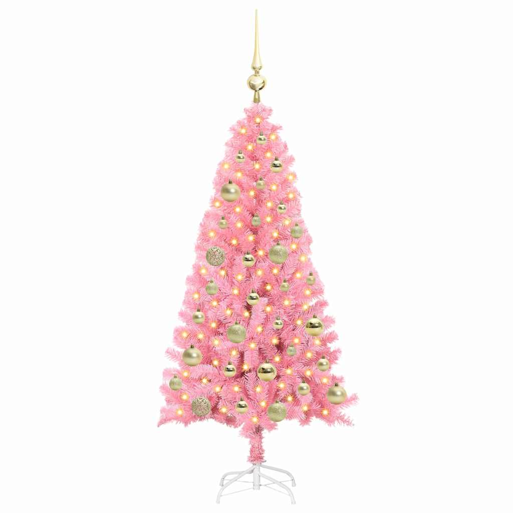 Juletræ Lyserød 120 cm PVC