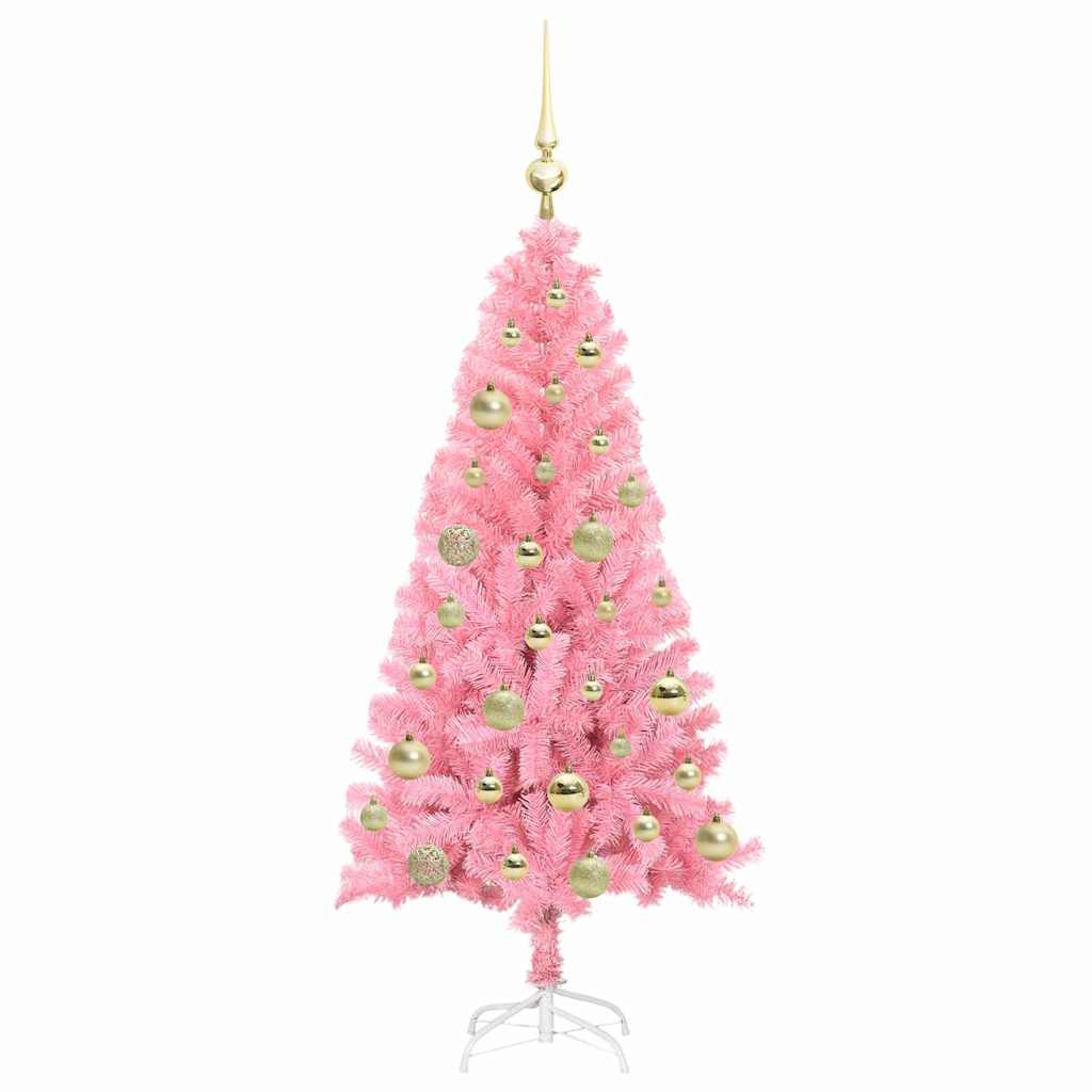 Juletræ Lyserød 120 cm PVC