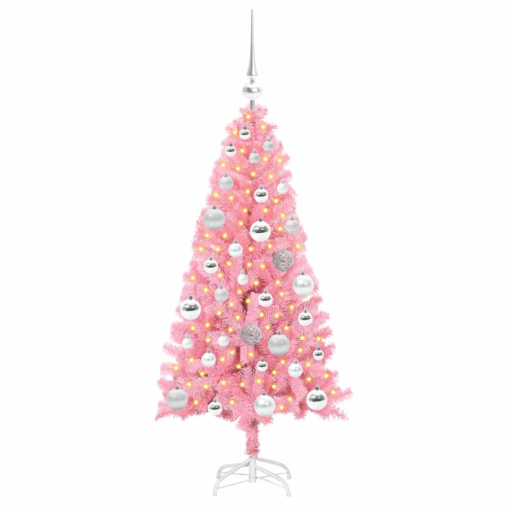 Juletræ Lyserød 120 cm PVC