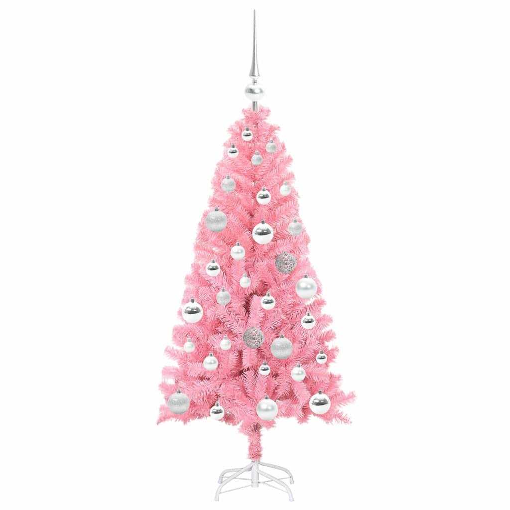 Juletræ Lyserød 120 cm PVC
