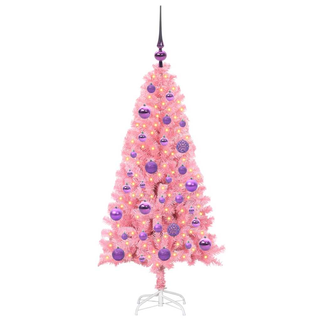 Juletræ Lyserød 120 cm PVC