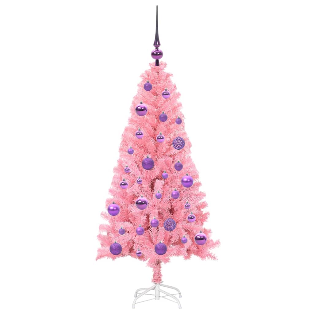 Juletræ Lyserød 120 cm PVC