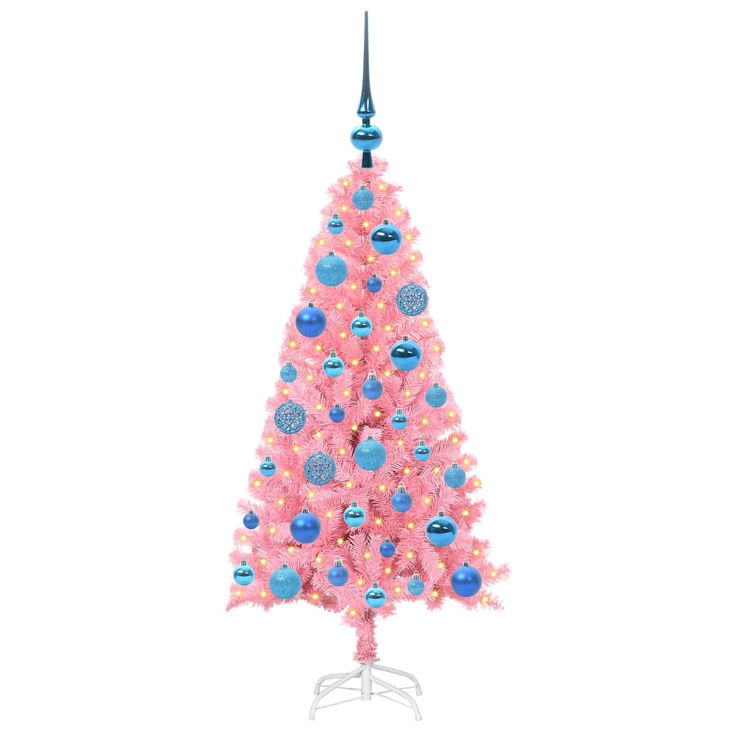 Juletræ Lyserød 120 cm PVC