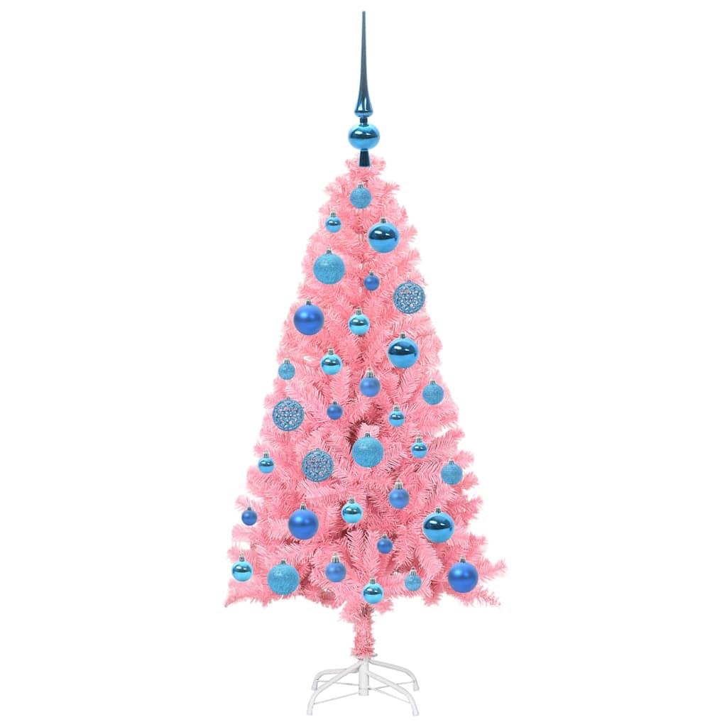 Juletræ Lyserød 120 cm PVC