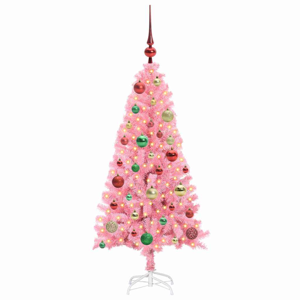 Juletræ Lyserød 120 cm PVC