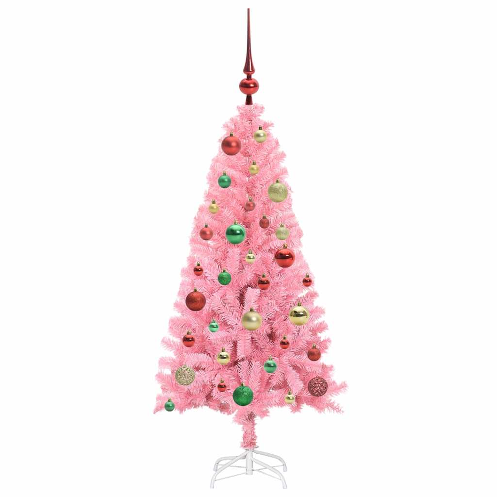 Juletræ Lyserød 120 cm PVC
